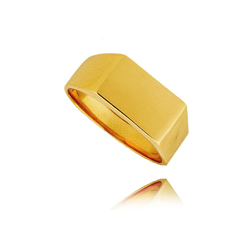 Pierścionek Z Żółtego Złota PR. 585, Sygnet
