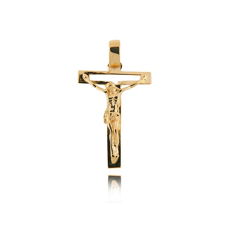 Krzyżyk Żółte Złoto Pr. 585, 4,45g
