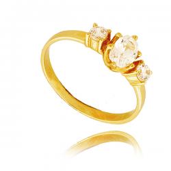 Złoty Pierścionek Zaręczynowy z diamentem, P 0064