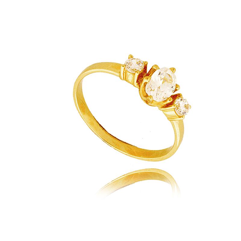 Złoty Pierścionek Zaręczynowy z diamentem, P 0064
